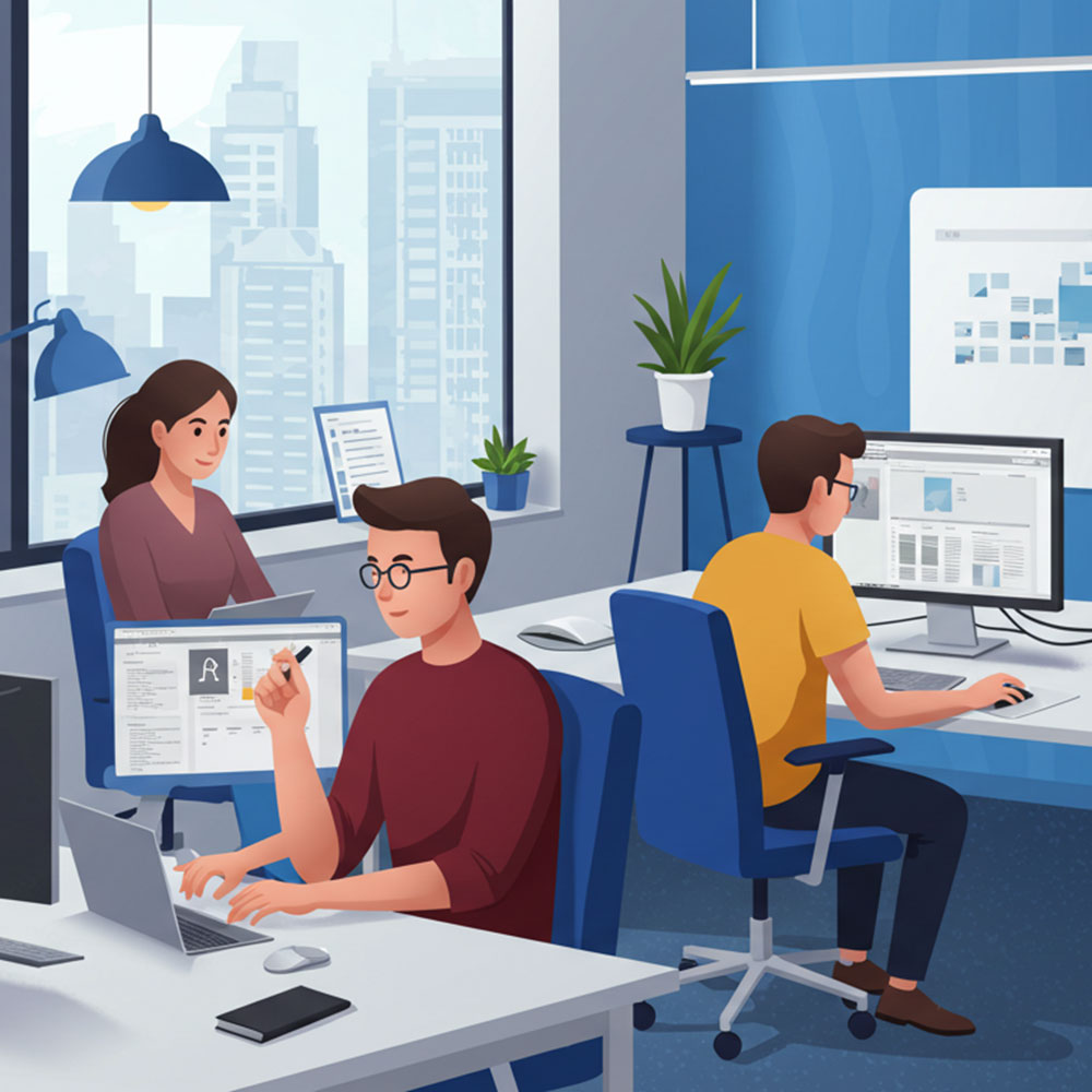 Pacific Spirit e-commerce team in Vancouver office